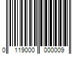 Barcode Image for UPC code 0119000000009