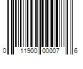 Barcode Image for UPC code 011900000076