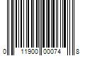 Barcode Image for UPC code 011900000748