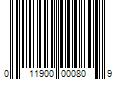 Barcode Image for UPC code 011900000809