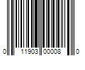 Barcode Image for UPC code 011903000080