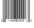 Barcode Image for UPC code 011906000063