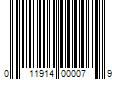 Barcode Image for UPC code 011914000079