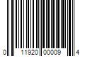 Barcode Image for UPC code 011920000094