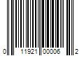 Barcode Image for UPC code 011921000062