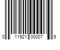 Barcode Image for UPC code 011921000079