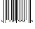 Barcode Image for UPC code 011922000085