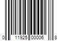 Barcode Image for UPC code 011925000068