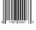 Barcode Image for UPC code 011927000073