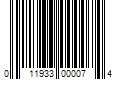 Barcode Image for UPC code 011933000074