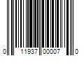 Barcode Image for UPC code 011937000070