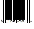 Barcode Image for UPC code 011947000084