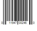 Barcode Image for UPC code 011947002460