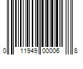 Barcode Image for UPC code 011949000068