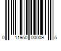 Barcode Image for UPC code 011950000095