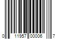 Barcode Image for UPC code 011957000067