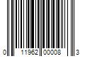 Barcode Image for UPC code 011962000083