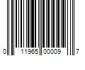 Barcode Image for UPC code 011965000097