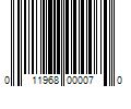 Barcode Image for UPC code 011968000070