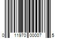 Barcode Image for UPC code 011970000075