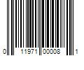 Barcode Image for UPC code 011971000081