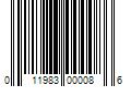 Barcode Image for UPC code 011983000086