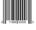 Barcode Image for UPC code 011989000080