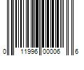 Barcode Image for UPC code 011996000066