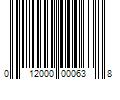 Barcode Image for UPC code 012000000638