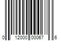 Barcode Image for UPC code 012000000676