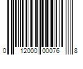 Barcode Image for UPC code 012000000768