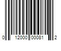 Barcode Image for UPC code 012000000812