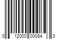 Barcode Image for UPC code 012000000843