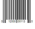 Barcode Image for UPC code 012000001130