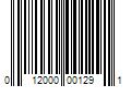 Barcode Image for UPC code 012000001291. Product Name: 