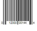 Barcode Image for UPC code 012000001444