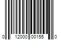 Barcode Image for UPC code 012000001550