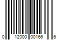 Barcode Image for UPC code 012000001666. Product Name: 