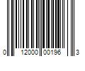 Barcode Image for UPC code 012000001963