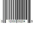 Barcode Image for UPC code 012000002045