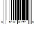 Barcode Image for UPC code 012000002120