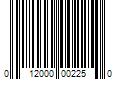 Barcode Image for UPC code 012000002250