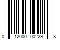 Barcode Image for UPC code 012000002298