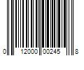 Barcode Image for UPC code 012000002458