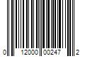 Barcode Image for UPC code 012000002472