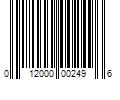 Barcode Image for UPC code 012000002496