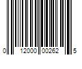 Barcode Image for UPC code 012000002625