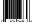 Barcode Image for UPC code 012000002632