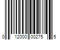 Barcode Image for UPC code 012000002755