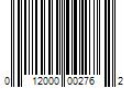 Barcode Image for UPC code 012000002762